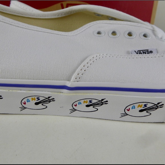 Vans Authentic Painting Artist Paint Palette Sidewall Sneakers Shoes NIB - Picture 3 of 10